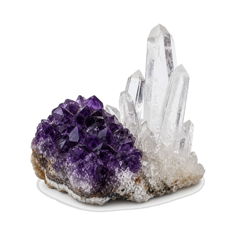 Amethyst Quartz Crystal Cluster