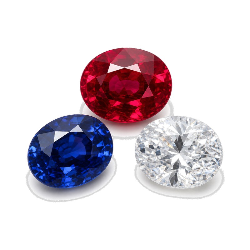 Ruby Sapphire Diamond Mix Lot